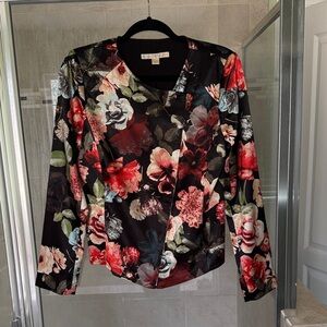 Boston Proper - Multi Colored Flower Jacket- Size 10